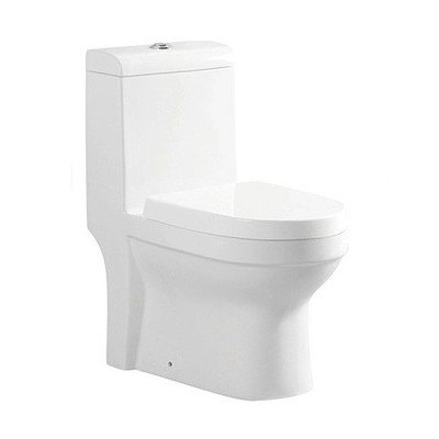 elongated seat S Trap Siphonic System Toilet One Piece Commode 20-30KG