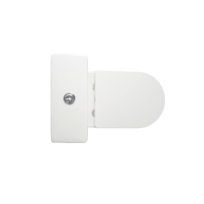 Polished Ceramic White  Close Coupled Bathroom Toilet Mute Stabilize