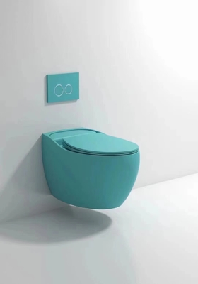 Smooth Glazed Compact Wall Hung Toilet Gravity Flushing Auto Deodorization