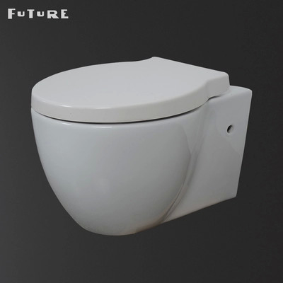380mm Wide Wall Hung Toilet Floating Toilet Bowl With P Trap  Eco Friendly