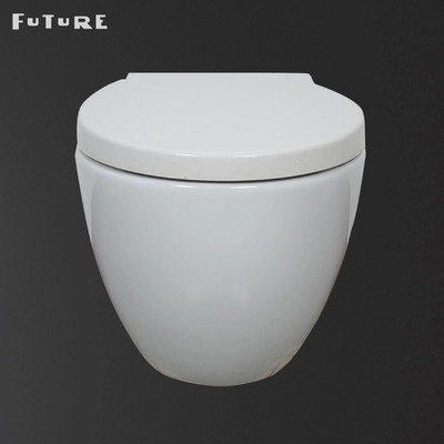 380mm Wide Wall Hung Toilet Floating Toilet Bowl With P Trap  Eco Friendly