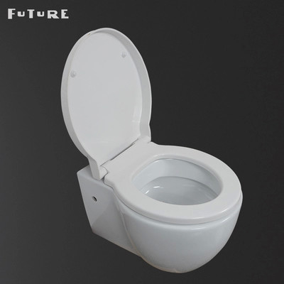 380mm Wide Wall Hung Toilet Floating Toilet Bowl With P Trap  Eco Friendly