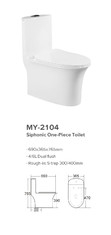 Antibacterial Philippine Watercloset Washbasin Siphonic One Piece Toilet With S Trap