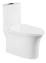 Smooth Glazed Siphon Flush Toilet Floor Mounted  wear resistance