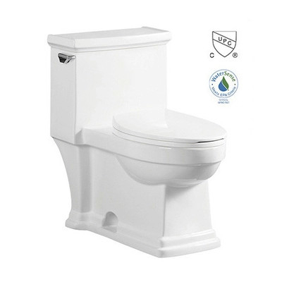 CE Anti Bacterial Siphonic One Piece Toilet With Dual Flush Ceramic Material