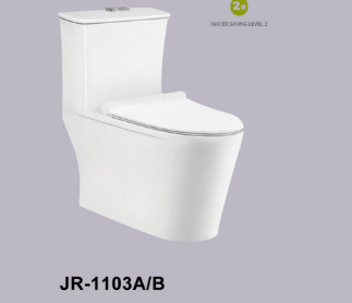 Self Cleaning Siphonic One Piece Ceramic Water Closet Elongated Bowl