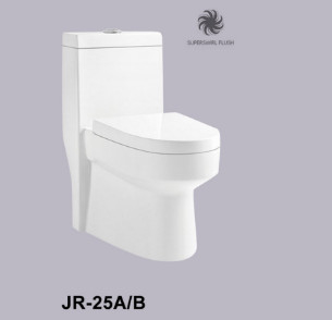 Super Swirling Style White Ceramic 1 Piece Water Closet CE Certified