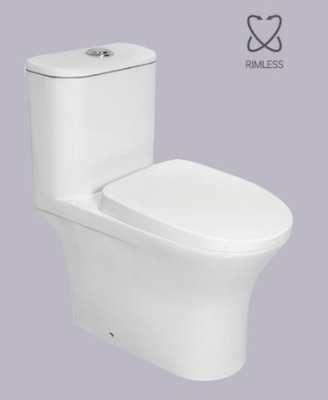Auto Operation One Piece Dual Flush Toilet  Excess Eddy Rimless Siphonic Toilet