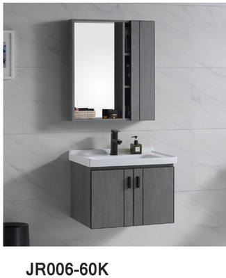 CE Single Hole Bathroom Wash Basin Mirror Cabinet White Wear Resisting