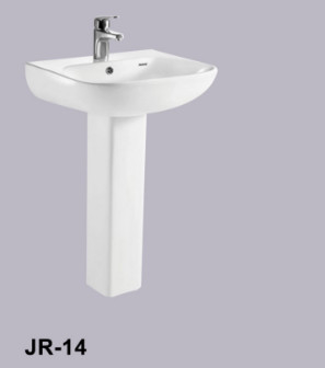 Philippine Stain Resistance Modern Pedestal Basin White Sink Environmental Friendly