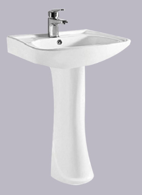 Eco Friendly Bathroom Pedestal Basin Hand Wash Wear Resistance Philippine Washbasin