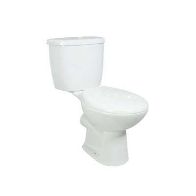 White Dual Flush Short Projection Toilet with 4.5L/3L Flush Volume for B2B Buyers