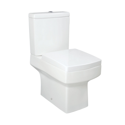 Short Projection White Ceramic Close Coupled Toilet with 4.5L/3L Water Consumption